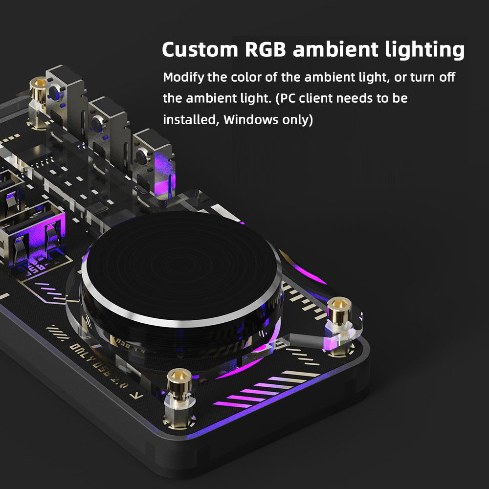 Tactile Volume Knob with USB Power & Data