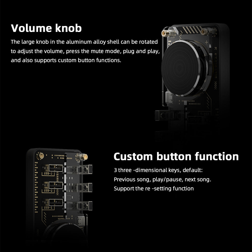 Tactile Volume Knob with USB Power & Data