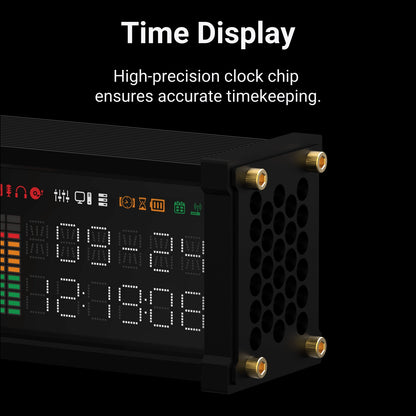 Smart Clock with VU Meter And PC Data Monitor