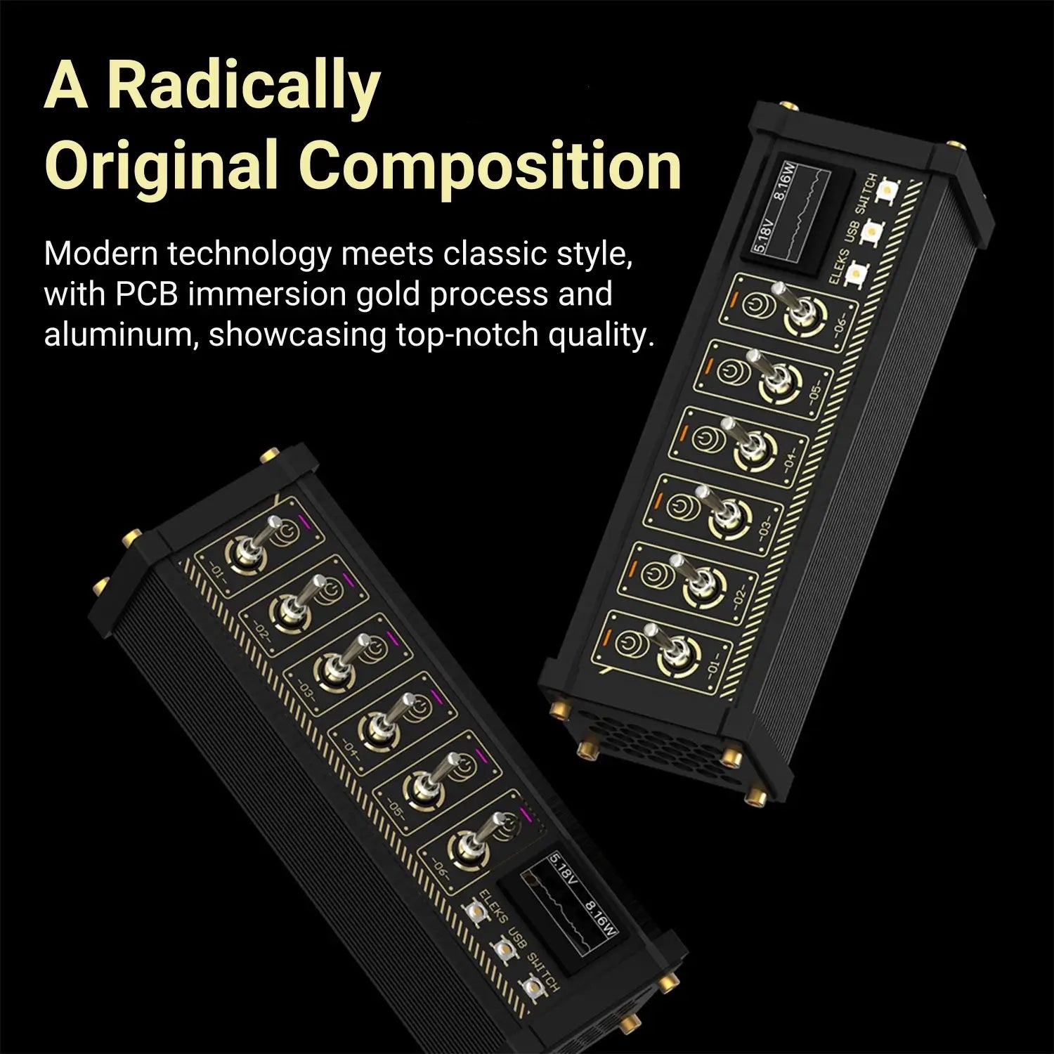 USB Data Hub with Individual LED Power Switches