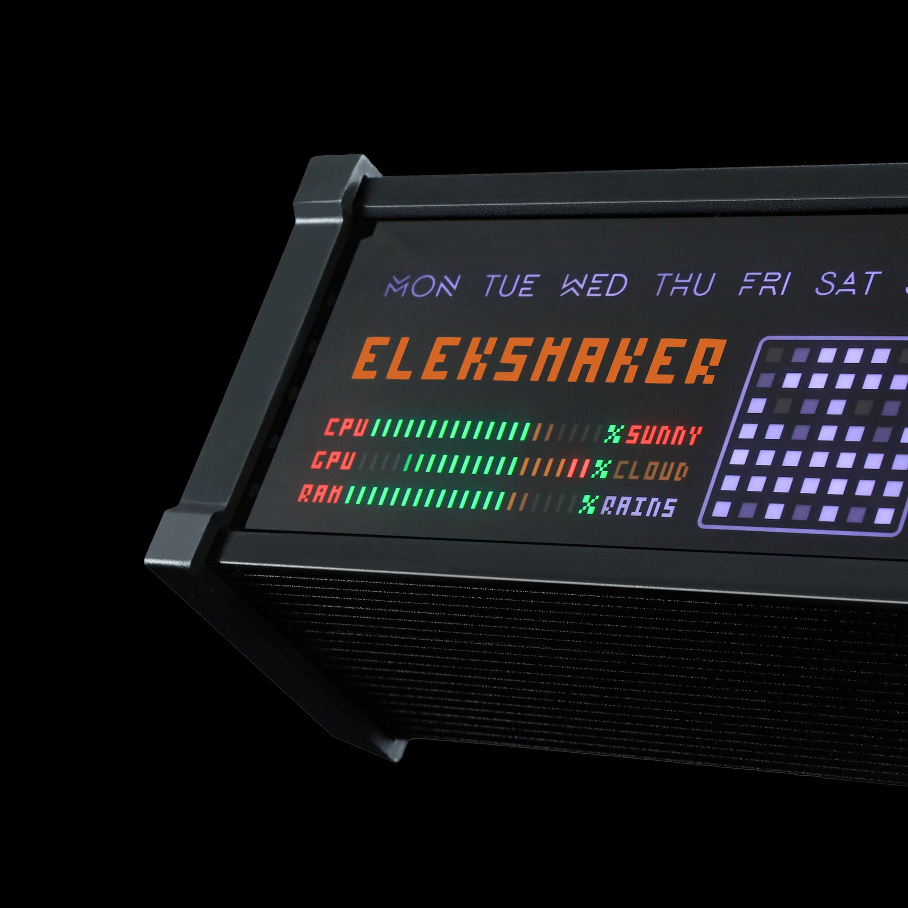 Atomic Voyage Smart Clock with VU Meter And PC Data Monitor