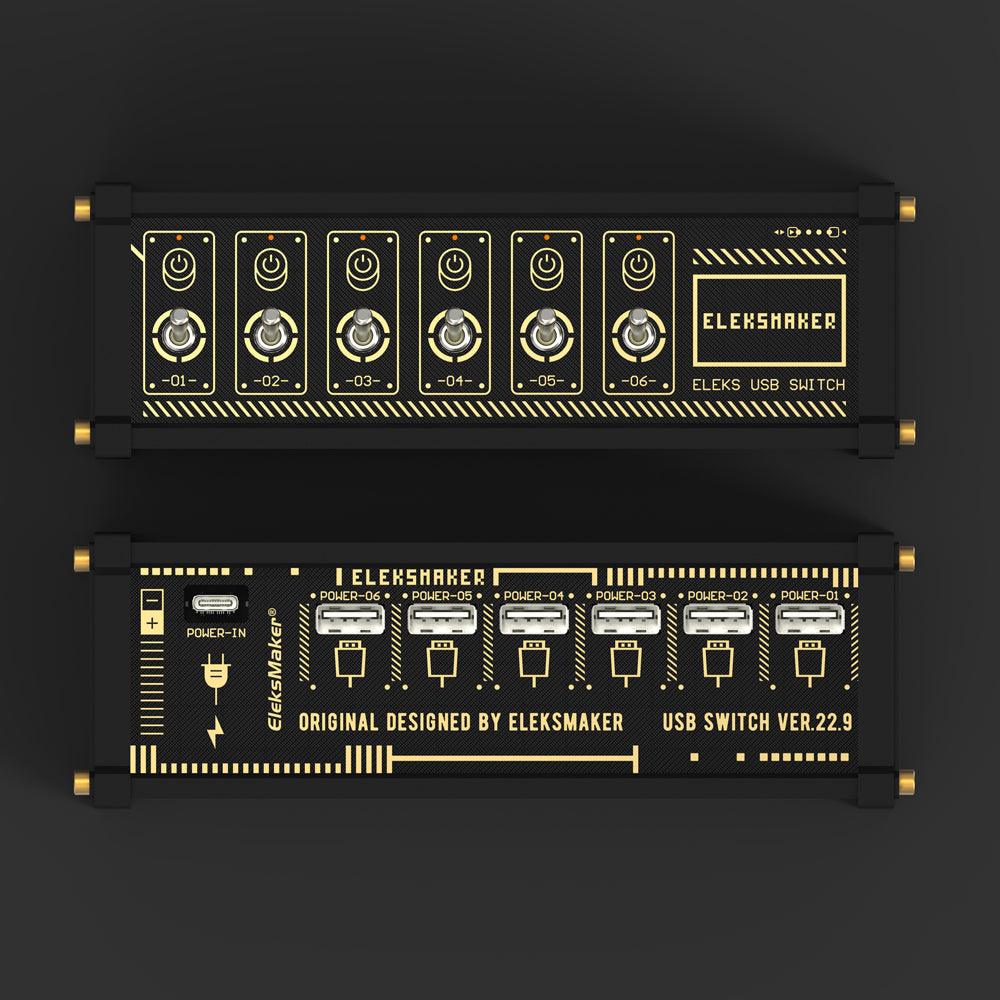 USB Data Hub with Individual LED Power Switches