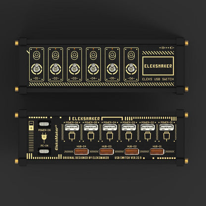 USB Data Hub with Individual LED Power Switches