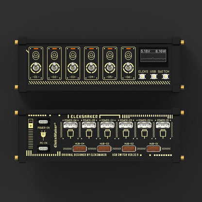 USB Data Hub with Individual LED Power Switches