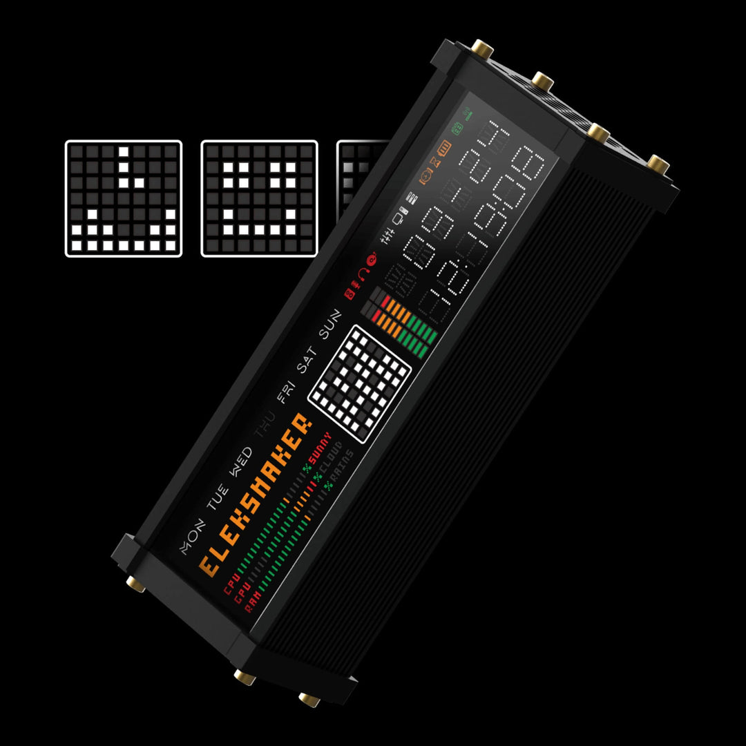 Atomic Voyage Smart Clock with VU Meter And PC Data Monitor