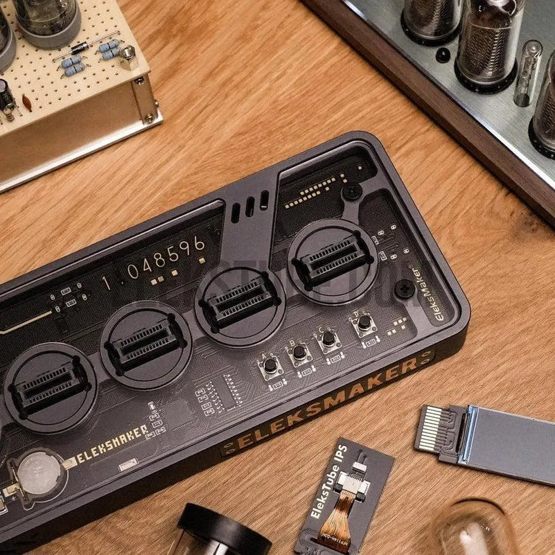 ニキシー管 時計 D'ESIGN IPS Gixie Clock NEXTUBE Atomic Voyage IPS Digital Clock - Nixie Tube Clock